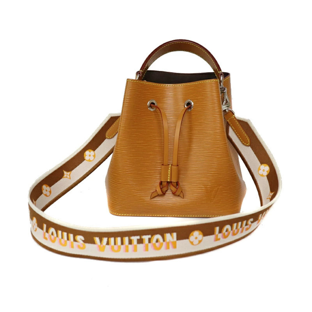 LOUIS VUITTON Neo Noe Handbag Shoulder Bag Epi Leather Gold Miel Brown